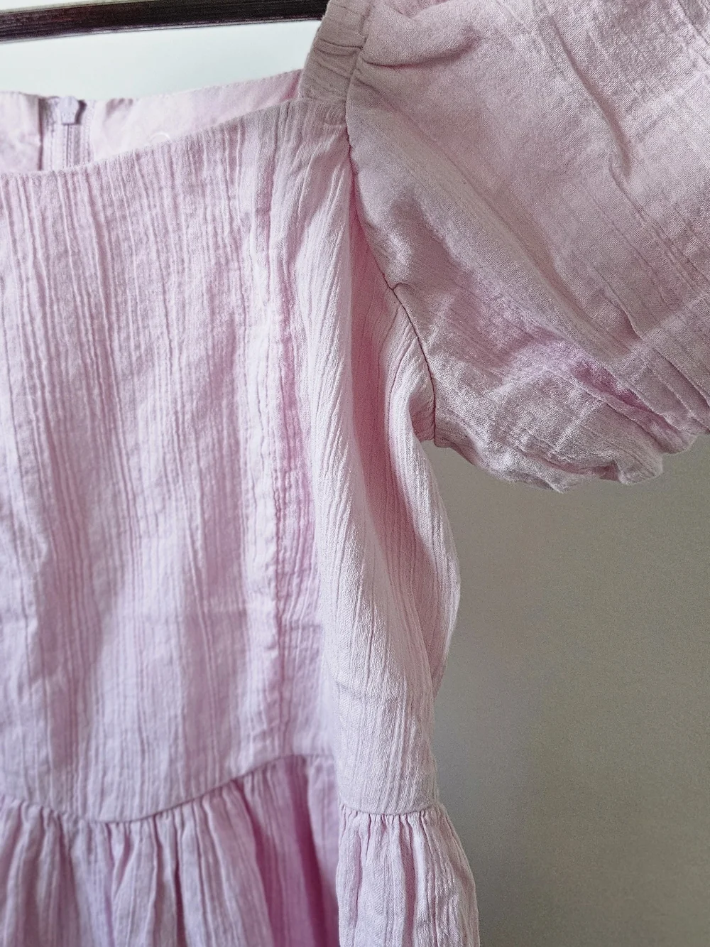 Light Pink Puff Sleeve Art Class Dress